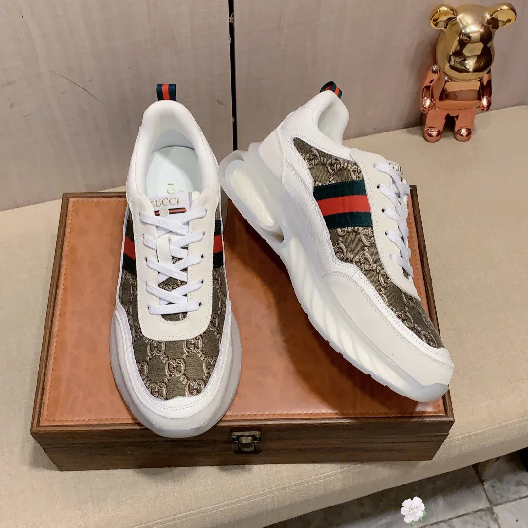 Men's men's shoes💰460💰💰🎩🎩[Lightning][Lightning] "Gucci*" The latest • popular casual shoes, top brand [seduce] luxury ~ purchasing agency, top ~ quality. [Strong] The upper is made of imported breathable cowhide with material ➕ breathable sheepskin feet (•) and fine workmanship. The original stylish and stylish soft rubber wear-resistant and non-slip outsole is light and comfortable on the feet. The real thing looks better when taken in real life. 013: code: 38-44, 4️⃣ colors